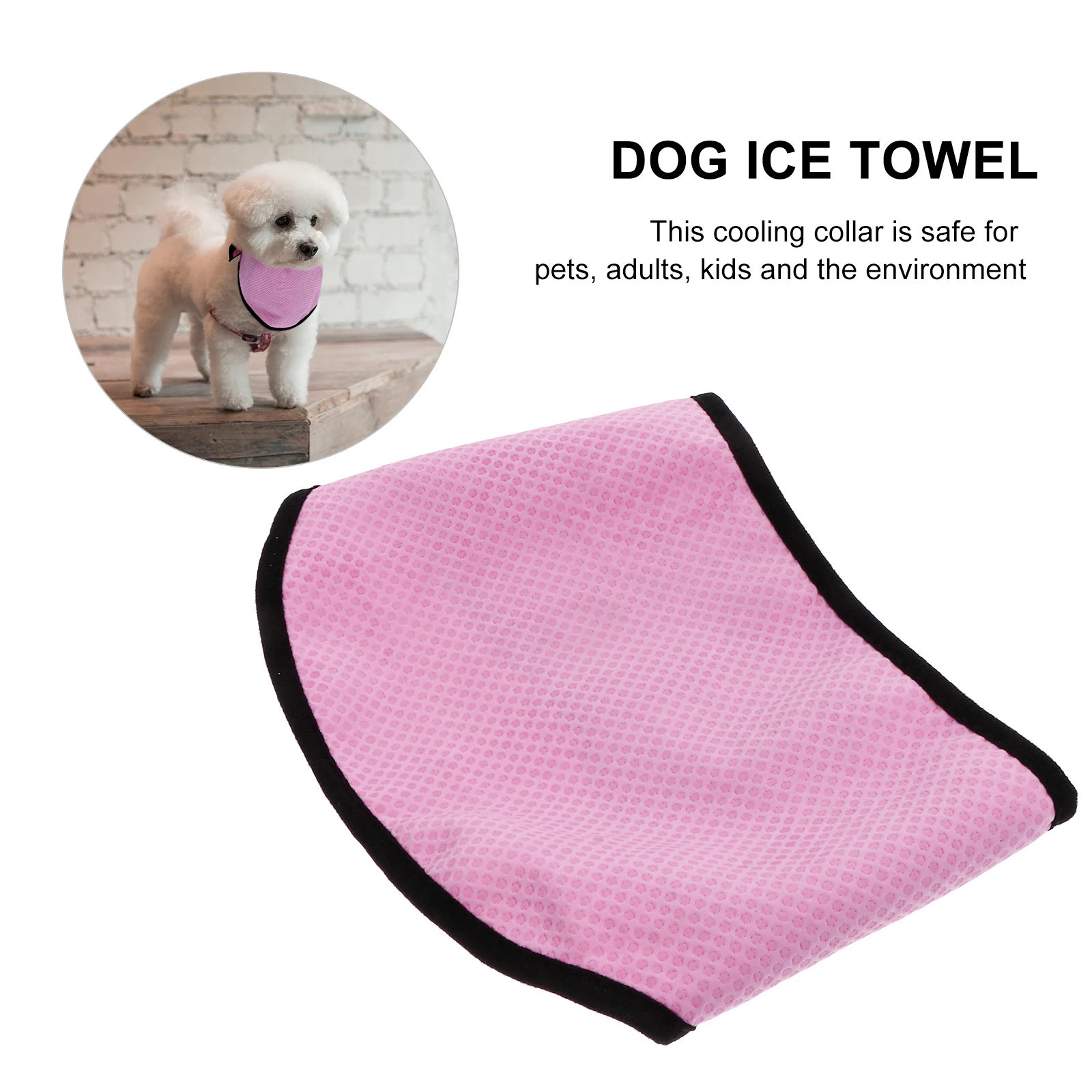 

Dog Cat Cooling Towel Summer Pet Ice Scarf Comfortable Wearable for Outdoor Activities Pet Cooling Towel Dog Ice Scarf