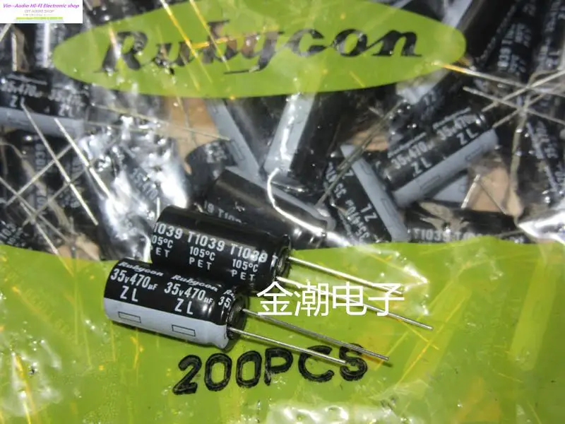

2020 Supercapacitor Capacitor Bolsa 20PCS/50PCS Rubycon 35v470uf 10x20 Zl Series Of High-frequency Long-life Free Shipping