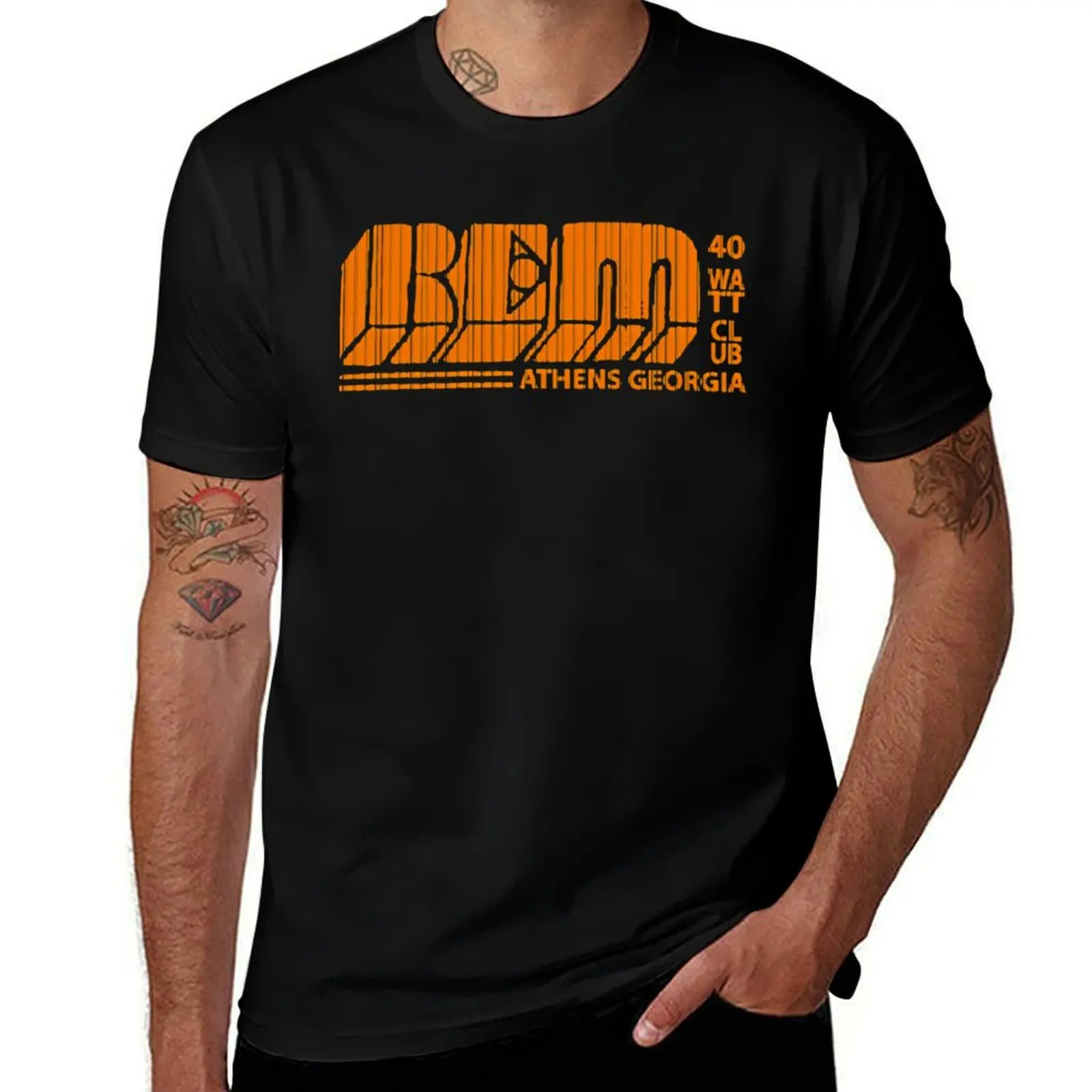 R E M Vintage Rem Athens Georgia T-Shirt Basic Regular Fit Casual T-Shirt