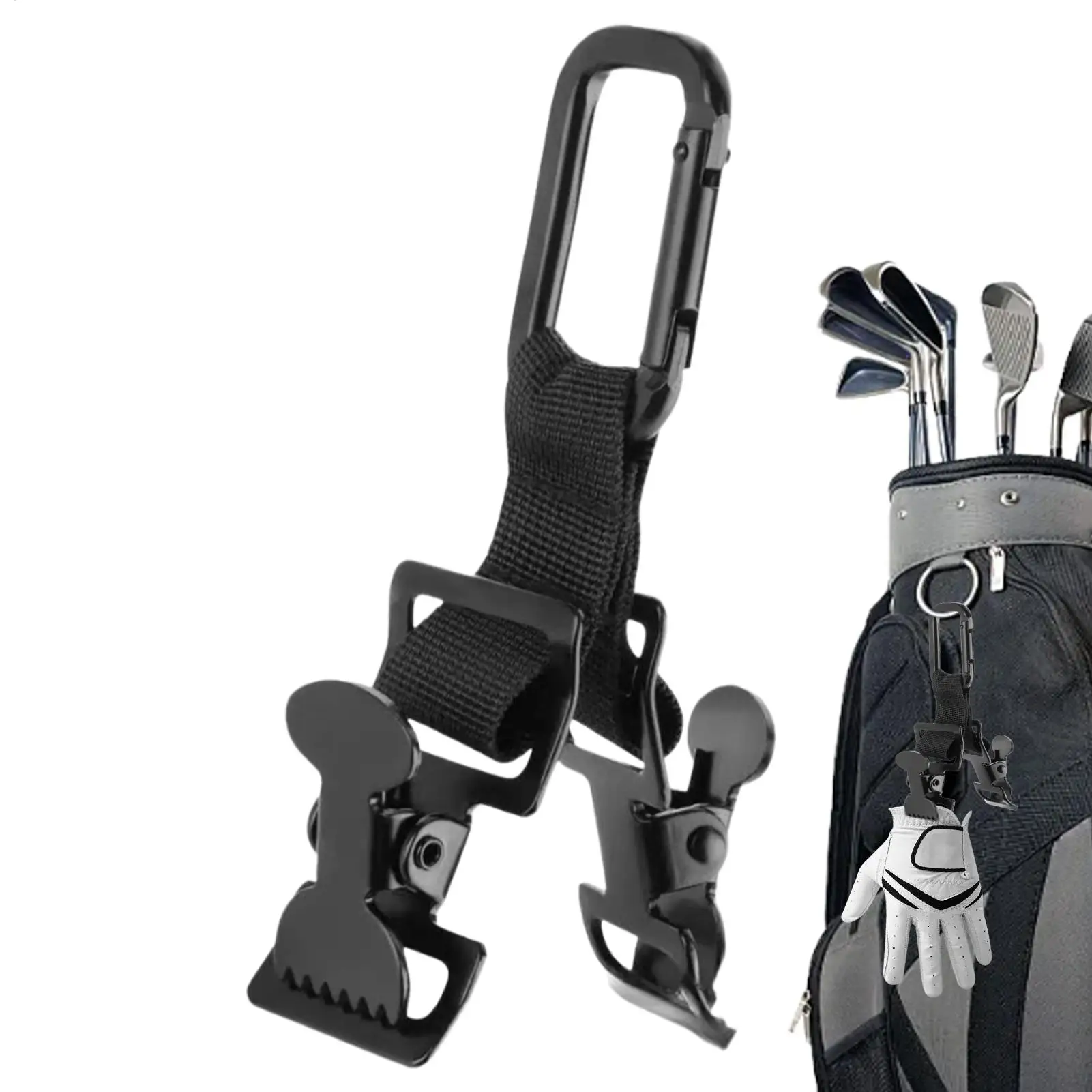 Golf Glove Clip, Strong Bite Type Gear Holder, Portable Safety Clip for Cycling Gym Work Construction Mechanics Technicians
