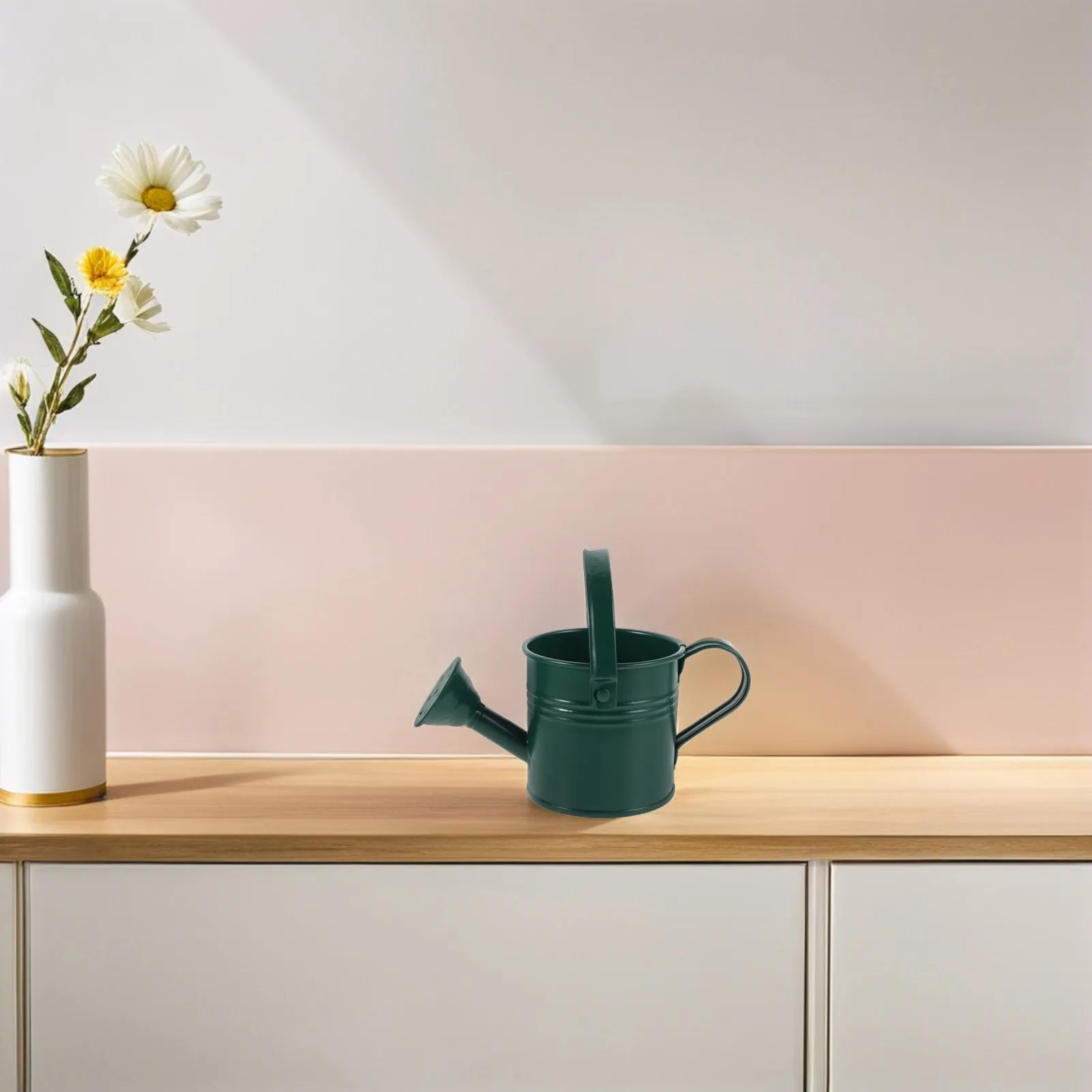 

Mini Galvanized Iron Watering Can Small Candy Color Portable Handle Sprinkling Pot for Succulent Plants Garden Camping Decor