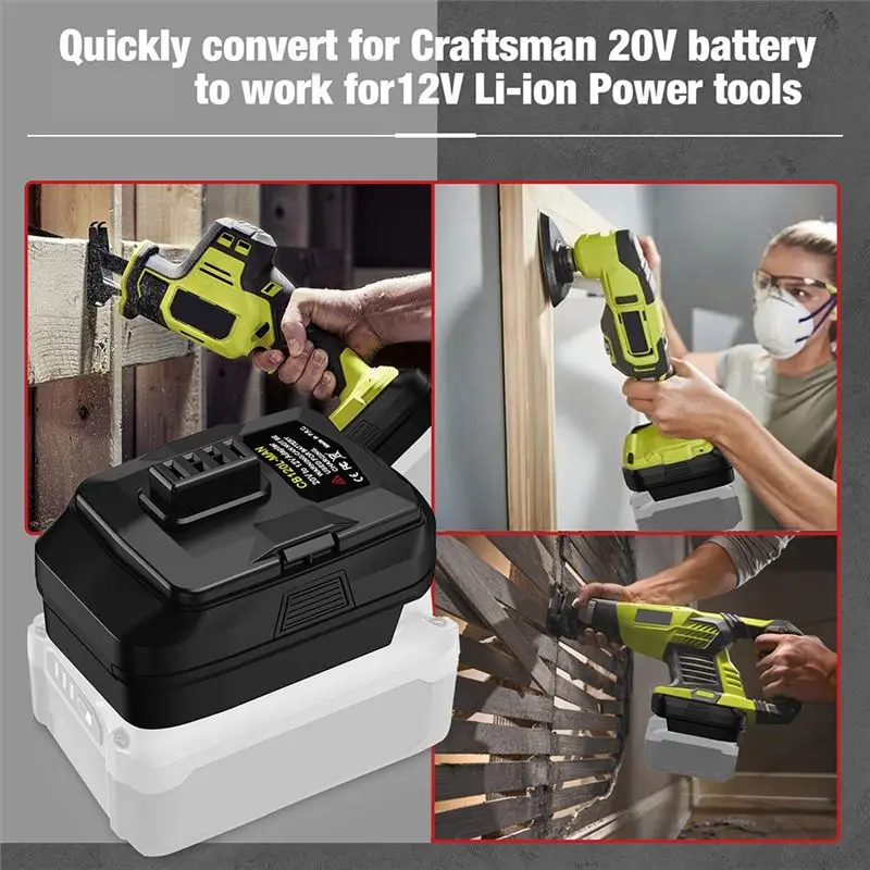 AED7-MT18HK Battery Adapter Converter For 18V Li- Batttery Cb120l To For Ryobi 12V Li- Cordlesspower Tools