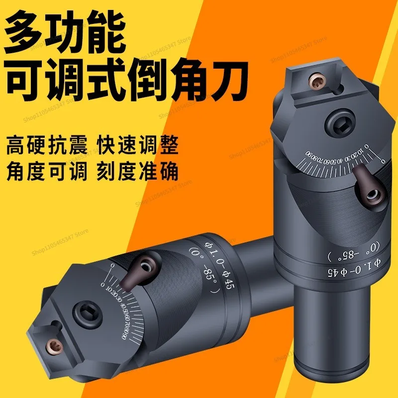 For Adjustable Chamfering Cutter, Multi-functional Milling Cutter Holder 0-85 Degree Chamfering High-quality Accessories