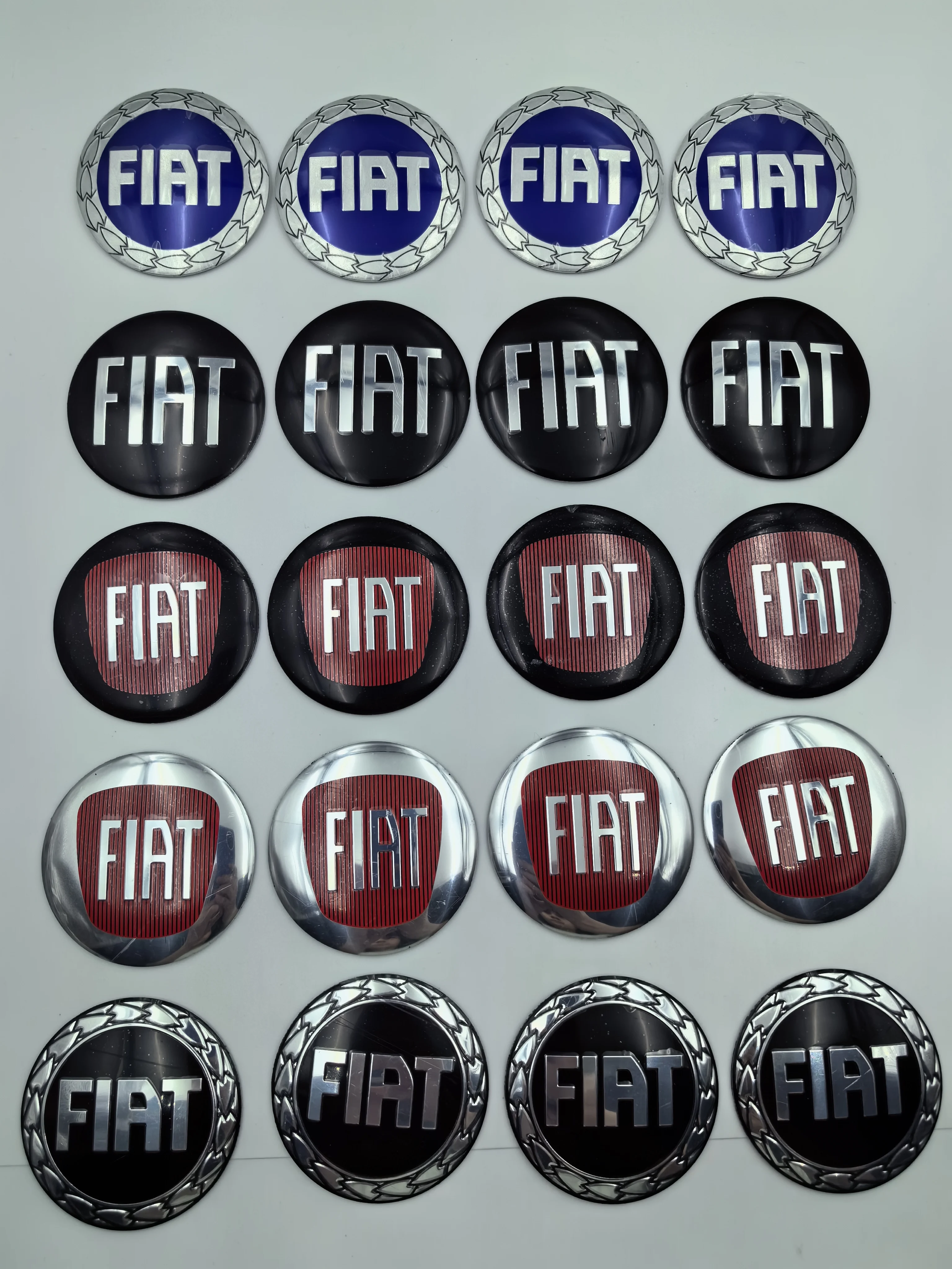 10 piece 56mm Car Emblem Wheel Center Hub Caps Dust-Proof Badge Covers Sticker Styling Accessories for FIAT Auto Rim Refit