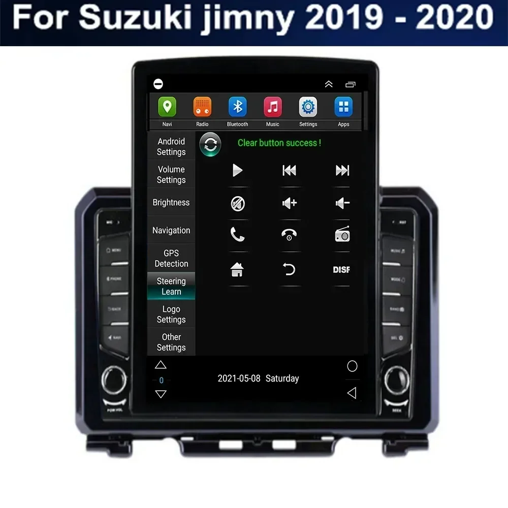 Para tesla estilo 2 din android 13 rádio do carro para suzuki jimny 2019 23 to2035 reprodutor de vídeo multimídia gps estéreo carplay câmera rds