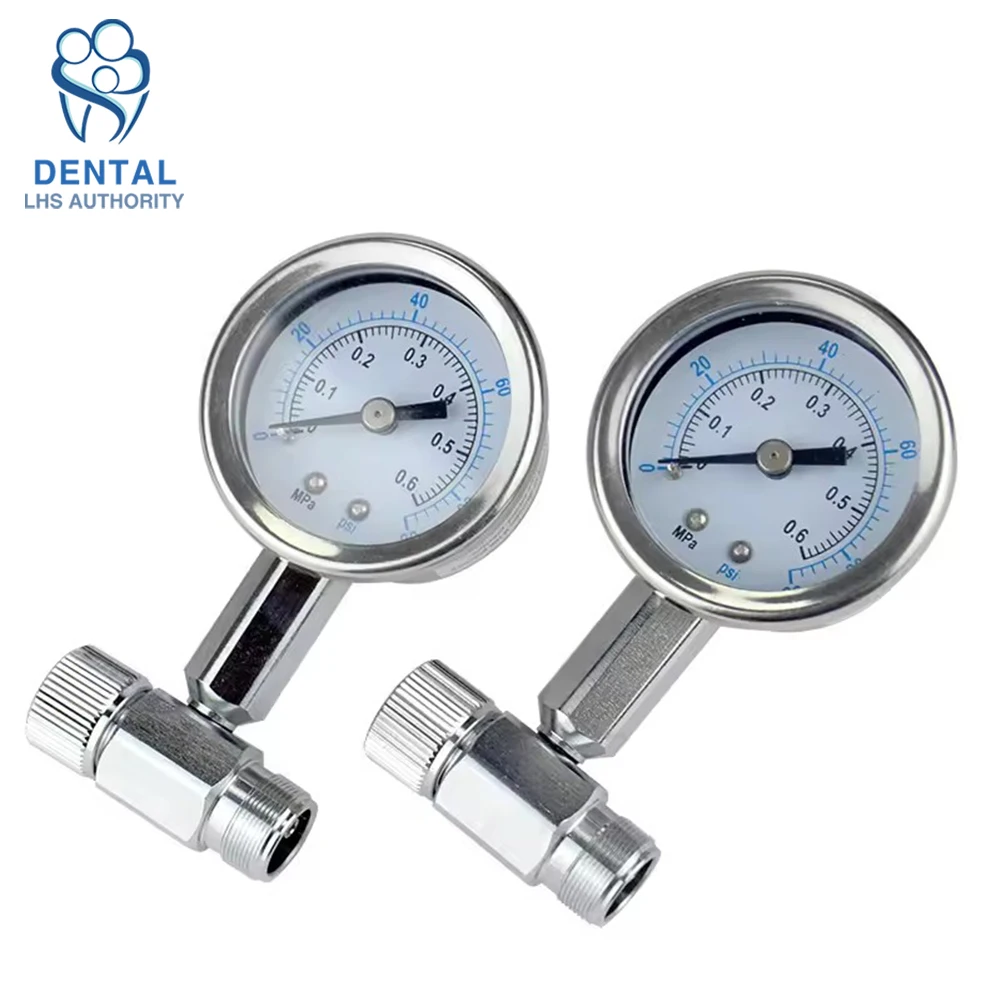 Medidor de presión de turbina Dental, pieza de mano de alta y baja velocidad, manómetro de odontología de aire, herramienta de medición de unidad de silla de laboratorio