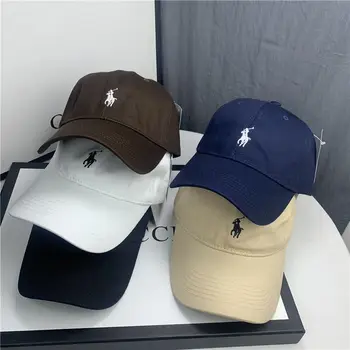 남성 폴로 야구 모자, 한국 브랜드 소프트 탑 모자, 남성 모자, 여성 여름 햇빛 차단 패션 모자