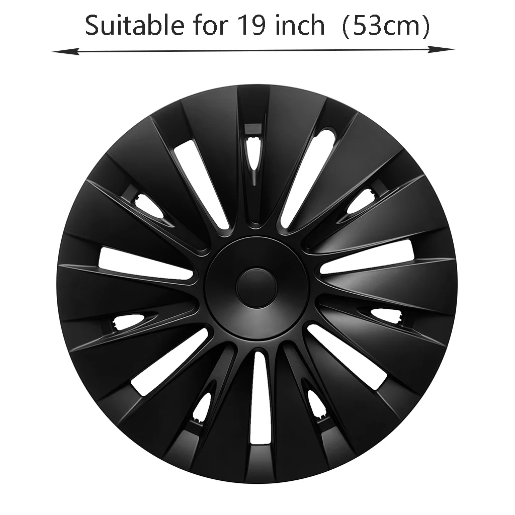 4PCS HubCap Car Replacement Performance Wheel Cap Automobile for Tesla Model Y 19 Inch Hubcap Full Cover Accesorios 2020-2024