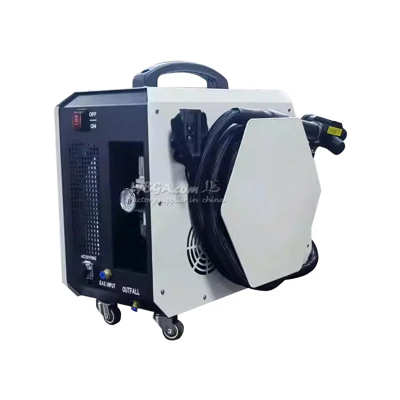 Macchina per la pulizia laser a impulsi portatile da 300 W raffreddata ad aria non danneggia il pulitore laser del substrato 200 W 100 W Rimozione della ruggine per il metallo
