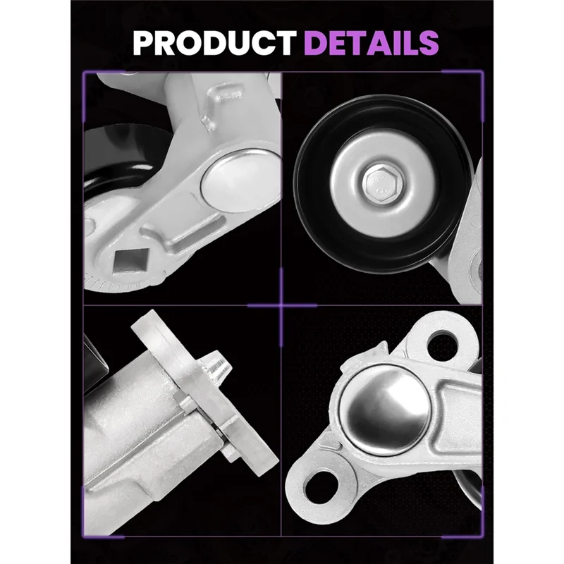 For 2000-2008 Chevy Silverado Suburban Tahoe GMC Sierra Yukon A/C Belt Tensioner Pulley Assembly 38159# 12562065