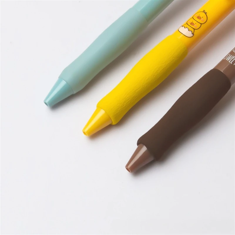 100pcs Soft Cute Cartoon Gel Pens Novelty School Acessories Korean Stationery Wholesale Study Office Supplies Black Ink Pen Gift