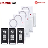 Darho Wireless Door Window Entry Security Burglar Sensor 4 Alarms PIR Magnetic Smart Home Garage System With 3 Remote Controlers