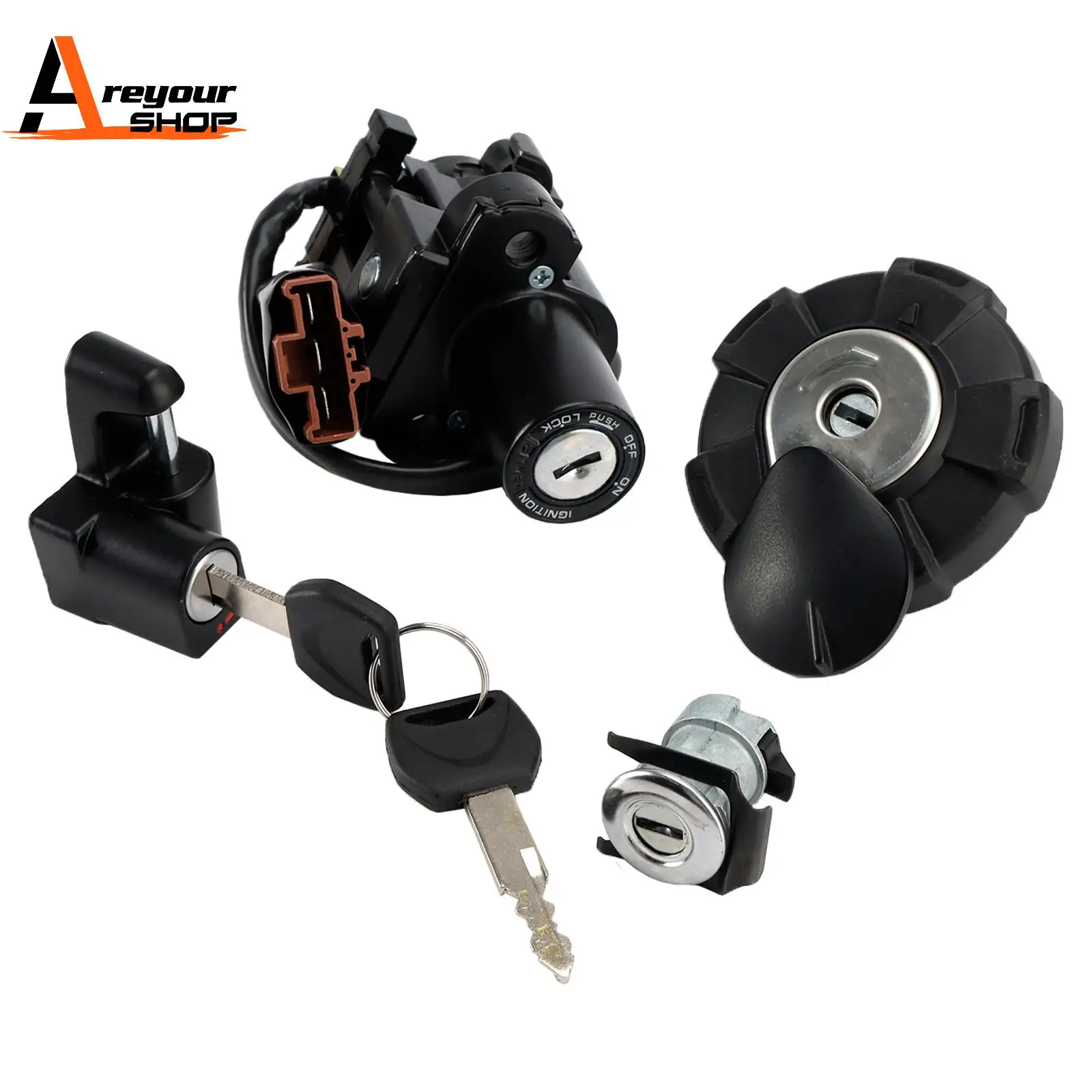 

Набор замков зажигания для Honda CRF300L/LS 2021-2025, газовая крышка, замок для сиденья, шлема