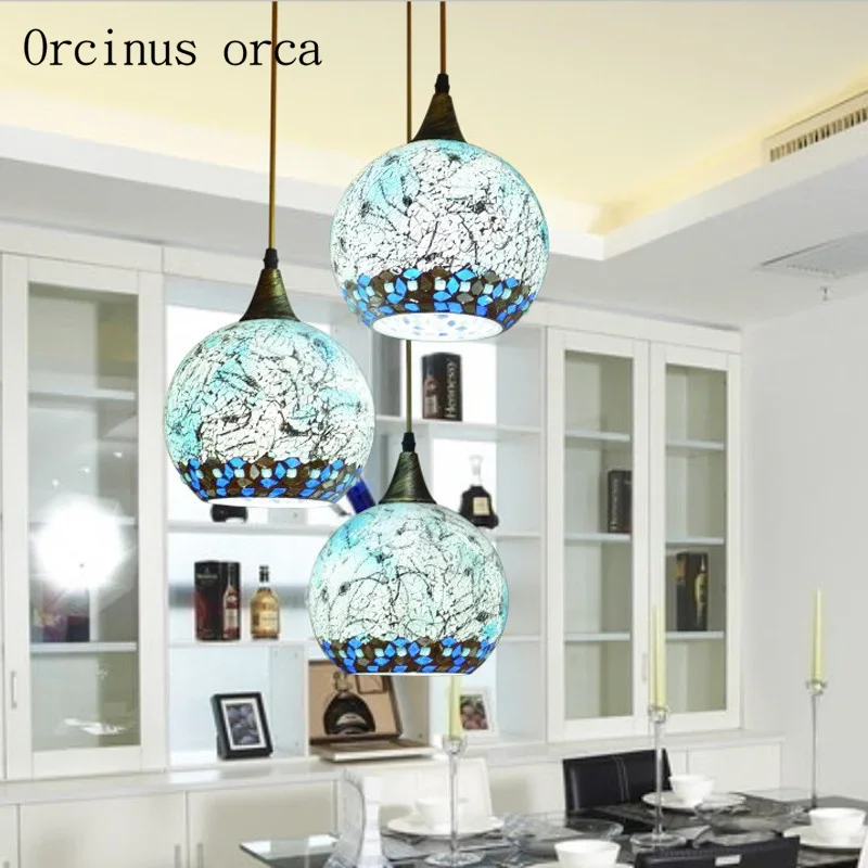 

Mediterranean LED aisle restaurant personality bar small chandelier balcony Chandelier