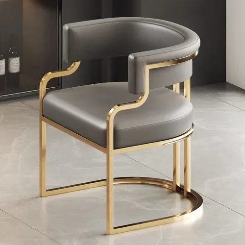 

Light luxury high-end dining chairs, hotel sales office, beauty salon reception, mahjong sofa chairs, nail salon customers, mak