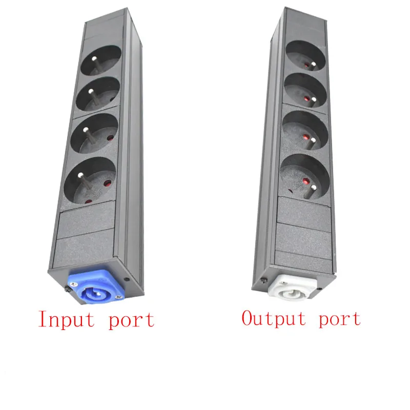 PDU Power Strips Schuko Powerlink box Power amplifier audio 3P Aviation plug 4 AC statute socket SOCKET