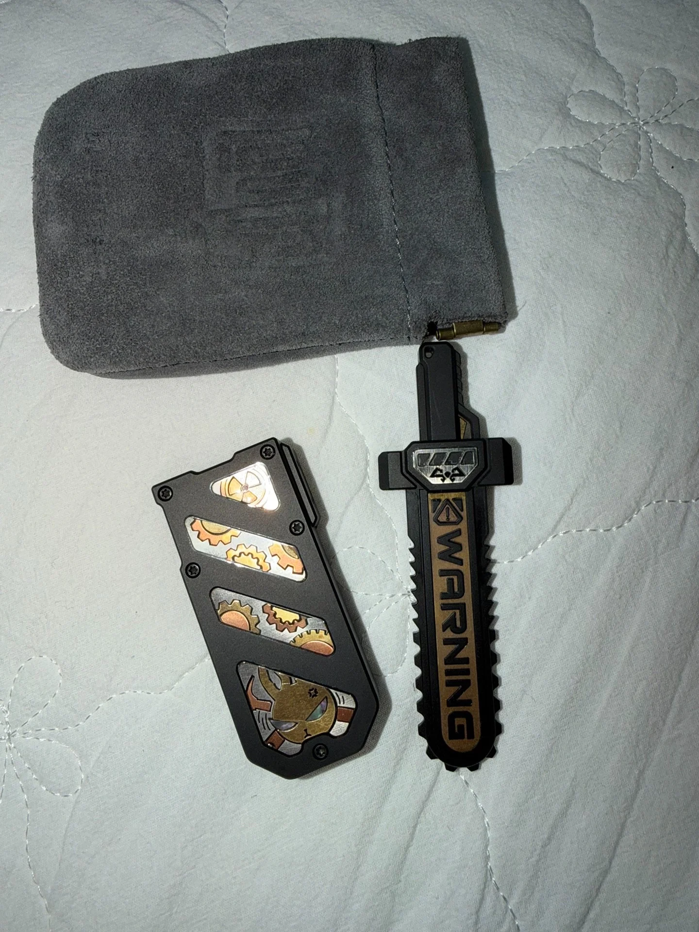 Used EDC MOT Split Space, Polar Night Black, Lao Cai Sealed Crystal Model, with Tuning Fork Accessories