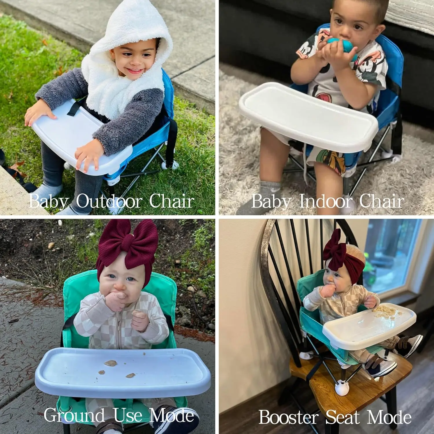 Portable Lightweight Kid Dining Chair Feeding Table Multi-functional Baby Booster Seat  Baby Chair Outdoor Beach Seat