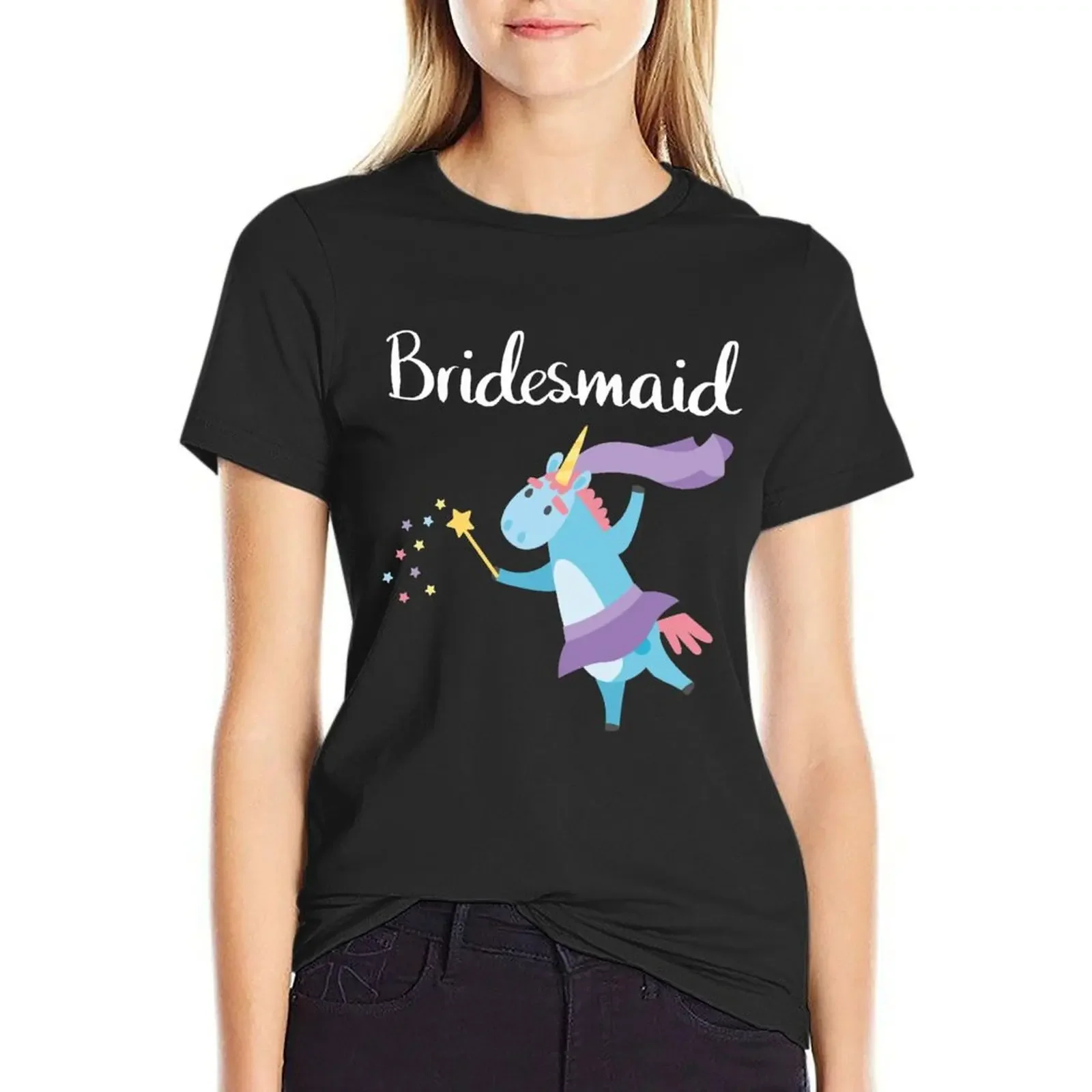 Bridesmaid Unicorn Outfit Bachelorette Bridal Shower Gift Wedding Party Gift For Her T-Shirt