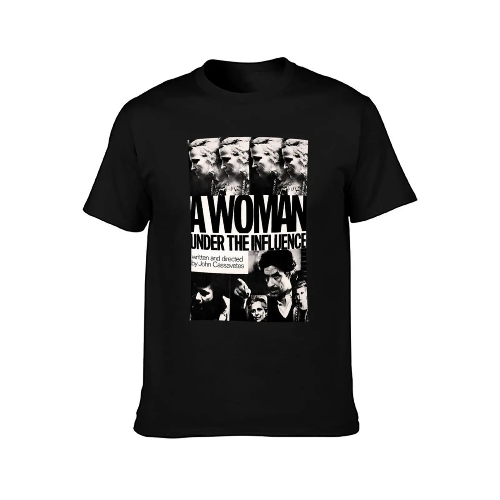 A Woman Under The Influence John Cassavetes Poster T-Shirt Work Daily Short Sleeve Top T-Shirt