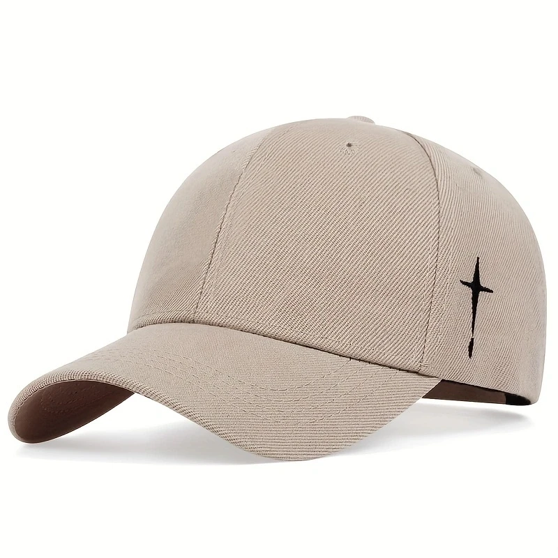 Gorras de béisbol con bordado cruzado Simple Unisex, sombrero informal ajustable para exteriores, gorra con protección solar, gorra deportiva de Golf para primavera y otoño