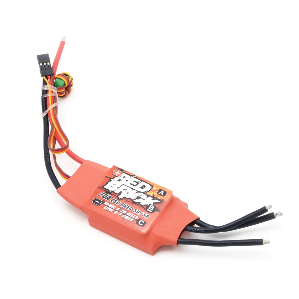 Červená cihla 50A 70A 80A 100A 125A 200A bezuhlíkový ESC elektronická rychlost regulátor 5V/3A 5V/5A BEC pro FPV multicopter