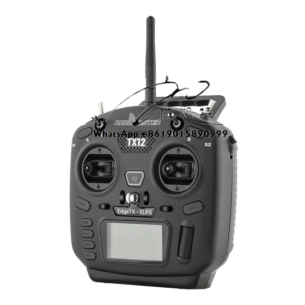 وحدة تحكم راديو LRS 2.4 جيجا هرتز 16CH EdgeTX لطائرة RC بدون طيار والطائرة (الكمون المنخفض، معدل تحديث 500 هرتز)