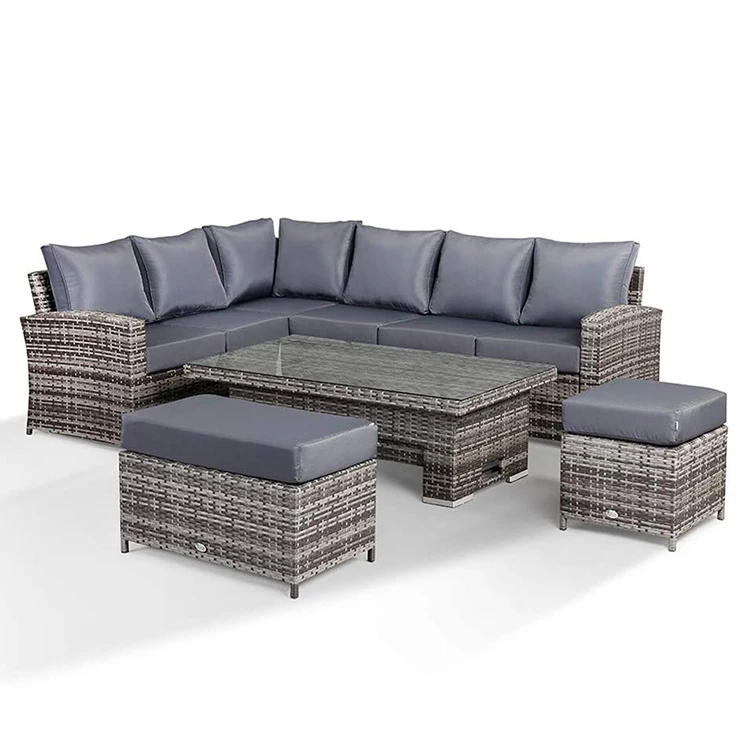 

New Type Furniture Outdoor Garden Rattan Sectional Sofa Set