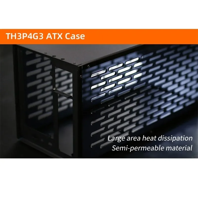 Imagem -01 - Thunderbolt-compatível Case Gpu Dock Placa Gráfica Interna Armação de Metal Placa Acrílica para Atx Sfx Flex Fonte de Alimentação 1u Th3p4g3