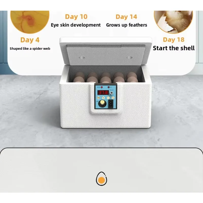 Poultry Incubator Bionic Waterbed and Incubator All-in-One Machine Thermostatic Incubator Manual Turnover USB Duck Goose Quail