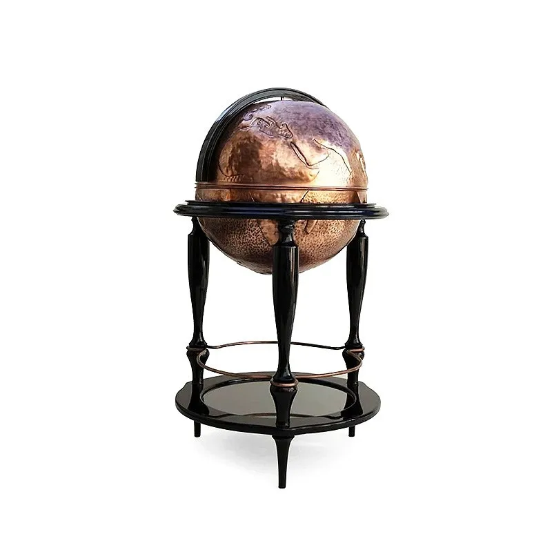 Pure copper wine cabinet, home new art light luxury high-end globe decorative beverage cabinet