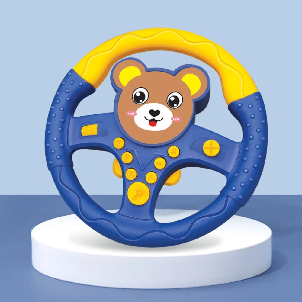 360 °   Volante copilota del fumetto di rotazione Simulazione multifunzionale del volante di simulazione Montessori Simulazione dei giocattoli
