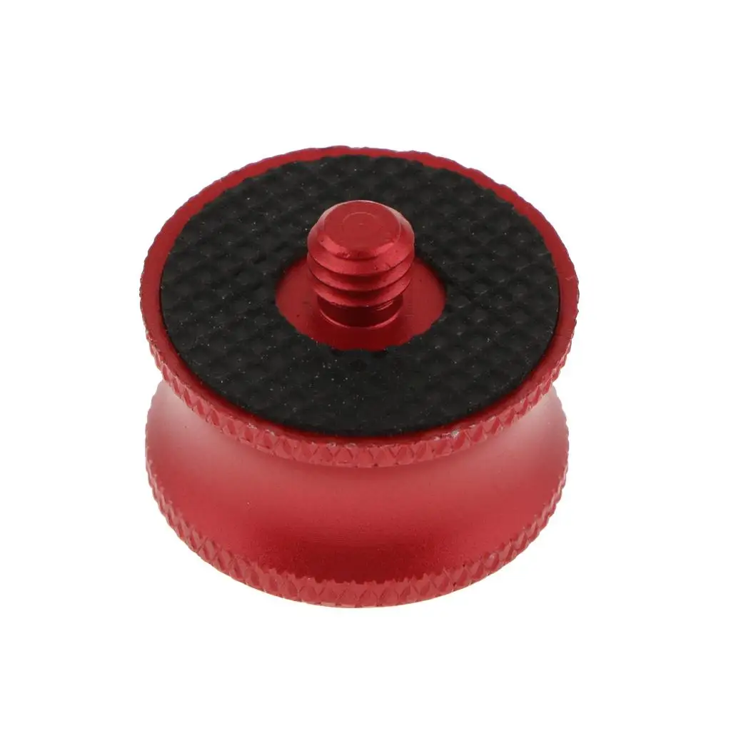 ذكر إلى أنثى تحويل المسمار 1/4 إلى 3/8 لوحة محول سبائك الألومنيوم ترايبود وصلة كروية جبل لملحقات الكاميرا