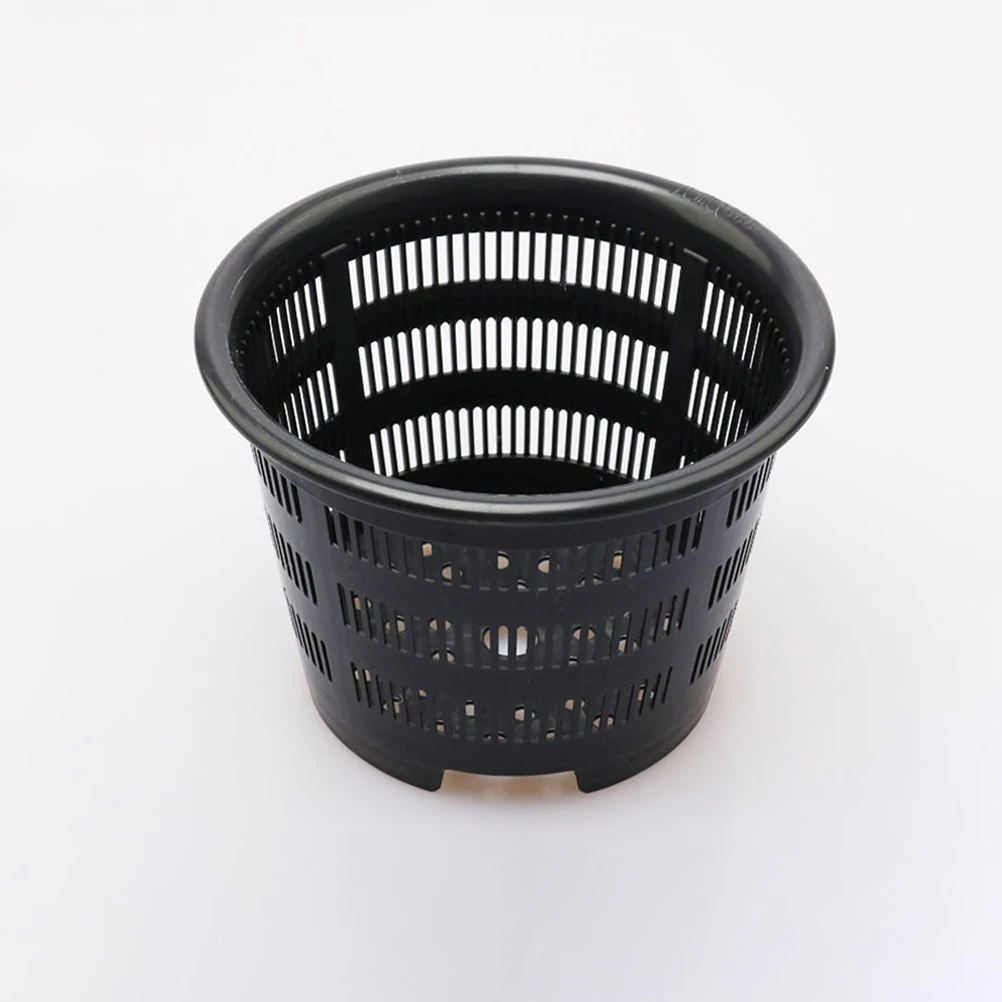 

5pcs Black Mesh Flowerpot Plastic Nursery Pots for Indoor Plants with Drainage Holes Suitable for Succulent Orchid Gardening