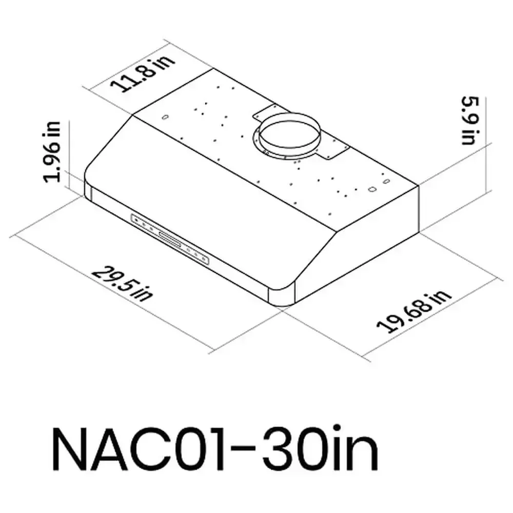 30" Stainless Steel Range Hood 900 CFM Touch Screen Vent LED Lights Dishwasher-Safe Filters 4 Speed Quiet Operation Remote