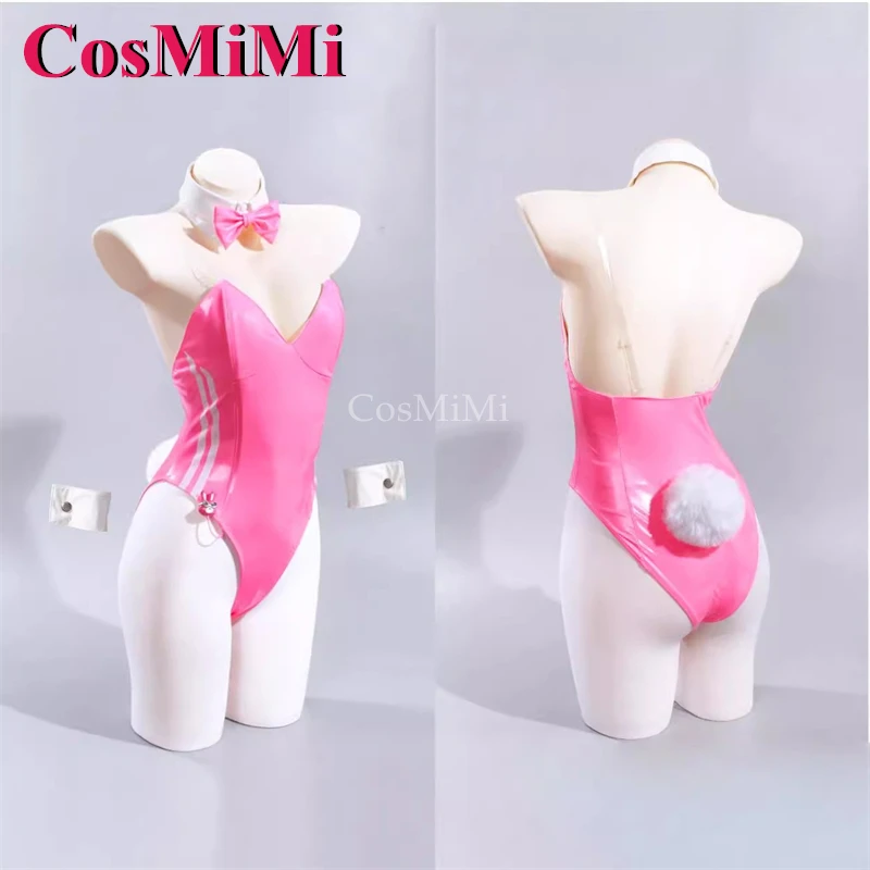Cosmimi heißes Spiel Nikke Alice Cosplay Kostüm süße schöne rosa Hasen Mädchen Overalls Uniformen Karneval Party Rollenspiel Kleidung