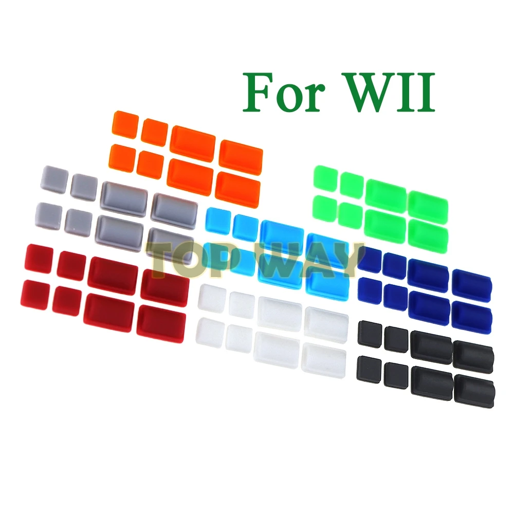 

20sets For Nintendo WII Console nonslip Dust Cover Replacement Silicon non-slip Rubber Feet Cover Set