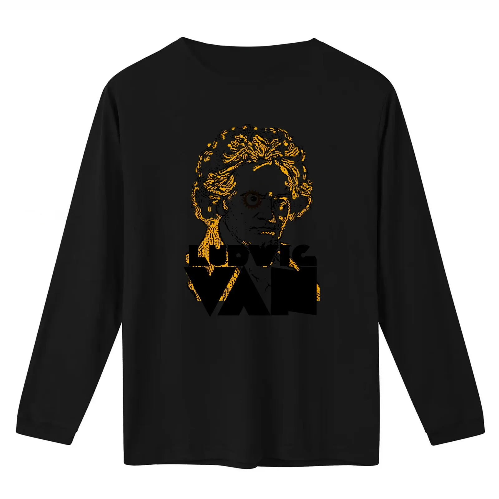 Ludwig Van T-Shirt Summer Casual Cotton Tee Oversized Streetwear Tops Vintage Graphic Print Loose Fit Short Sleeve