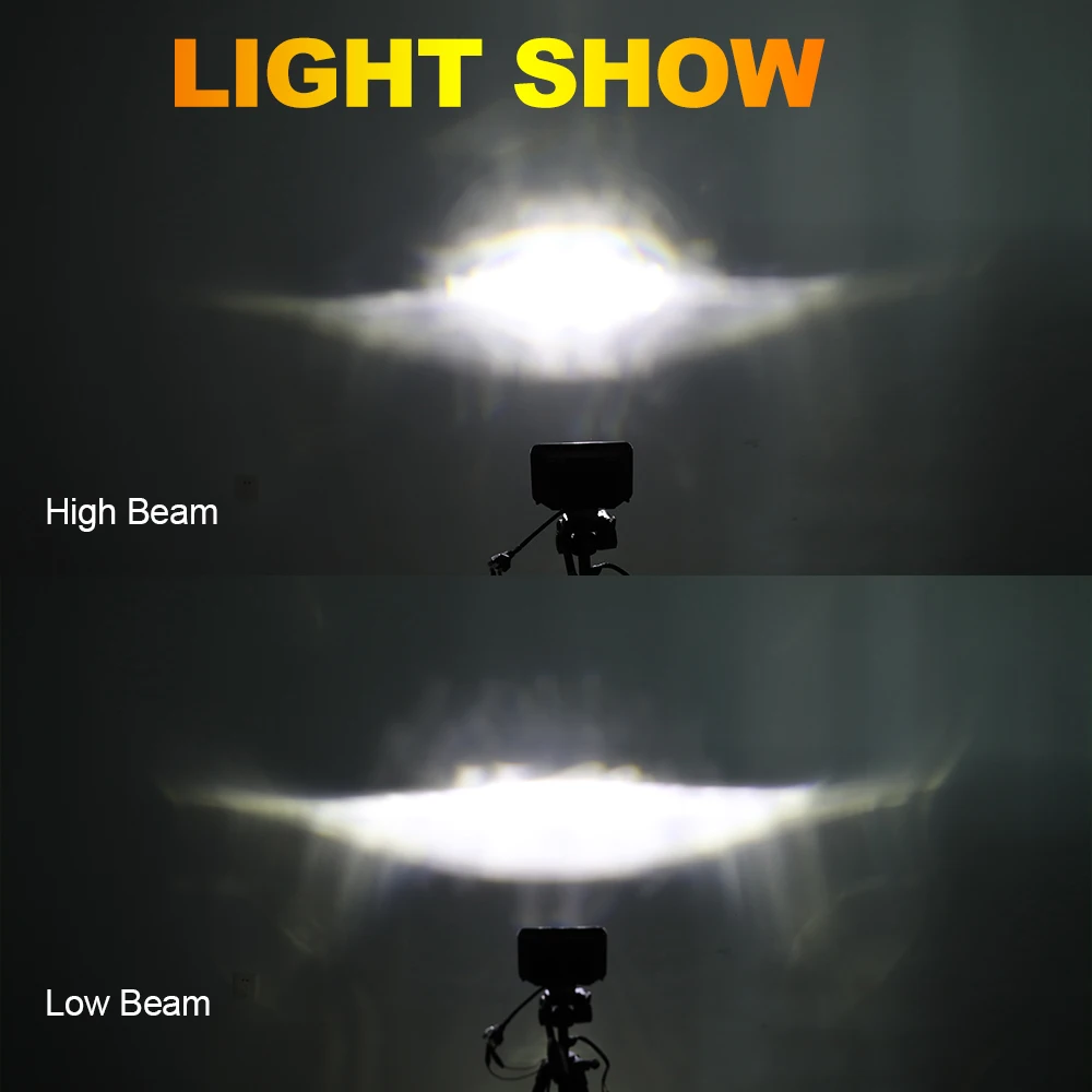 HAOLIDE 4x6 5x7 مربع Led المصابيح الأمامية مع أضواء النهار الجري عالية منخفضة شعاع المزدوج DRL لشاحنات فورد Offrord 12 فولت 24 فولت 6000 كيلو