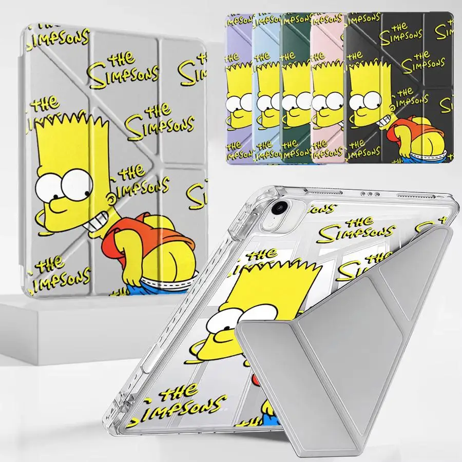 

Parody The Simpsons Homer Bart Tablet Case For iPad Pro 11th 10th 9th 8th 7th 12.9inch Air 4 5 M3 M2 1 2 M4 11inch Pro 2025 Mini