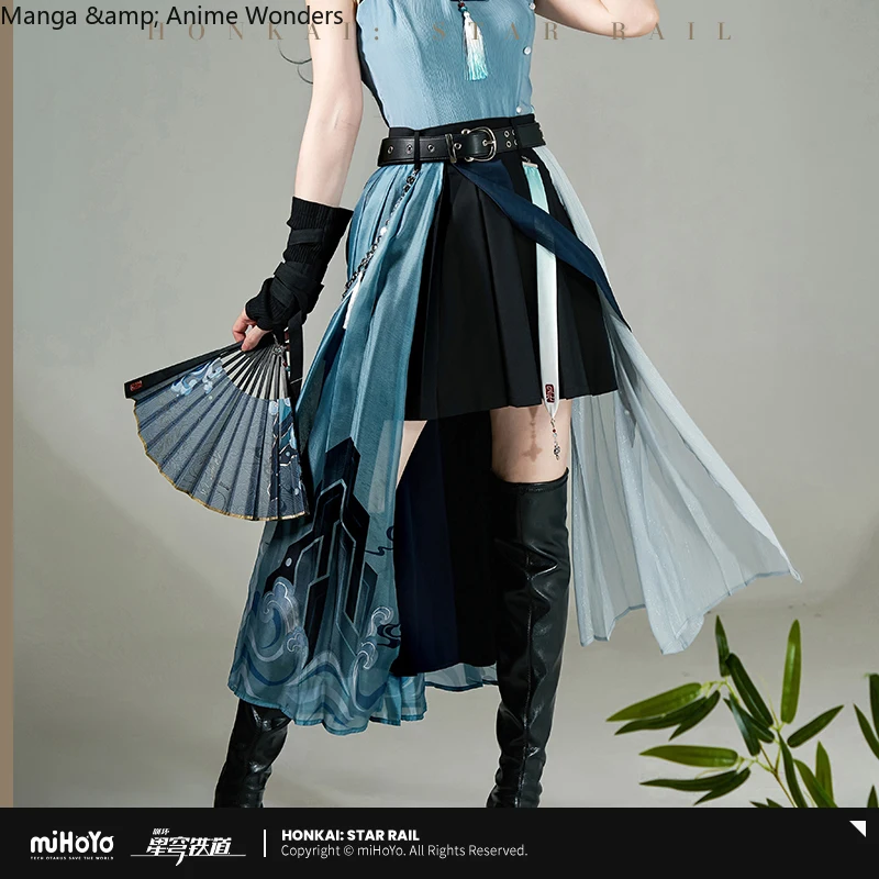 

Presale Official MiHoYo Original Genshin Impact Feixiao Theme Impression Clothing Cosplay Skirt Halloween Gifts Anime