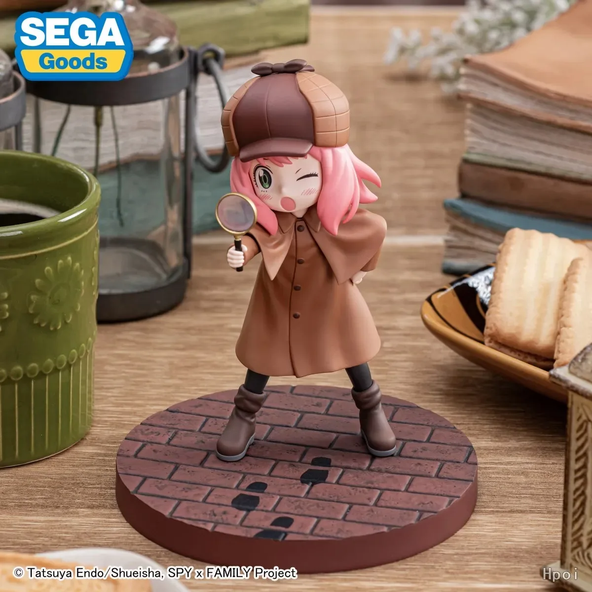 SPY×FAMILY CODE: Weiße Figur, Anime, niedliche Kawaii-Figur, Spielzeugpuppe, Auto-Schreibtischdekoration für Kinder, Erwachsene, Fans, Mädchen, Geburtstagsgeschenk