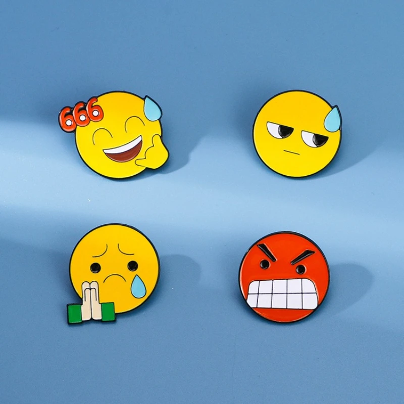 Unisex Creative Funny Meme Design Brooch Cartoon Oil Dripped Alloy Badge Pin For Daily Commute DIY Clothing Bags Hat Scarf