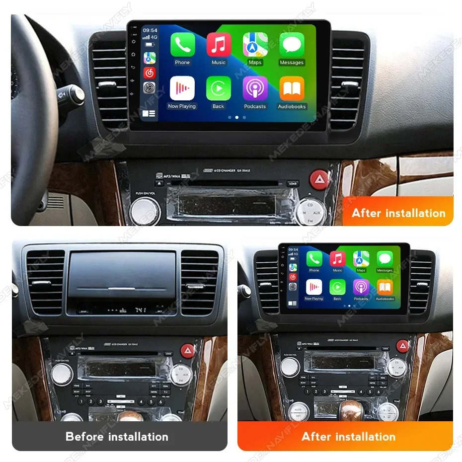 Android 14 Car Radio for Subaru Outback 3 Legacy 4 2003 2004 2005 2006 2007 2008 2009 Carplay Audio Multimedia Player GPS Stereo
