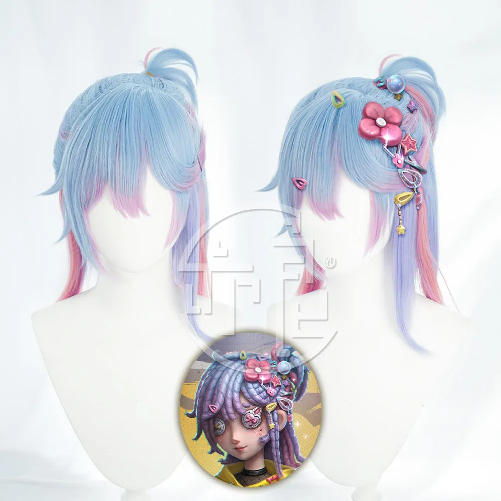 

Anime Identity V Perfumer Cosplay Wig Halloween Carnival Party Props Synthetic Hair Heat Resistant Fiber + Wig Cap