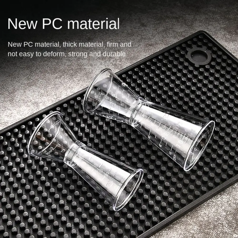 

New PP Measure Cup 20/40cc Transparent Double Shot Large Capacity 10/20cc Cocktail Shaker