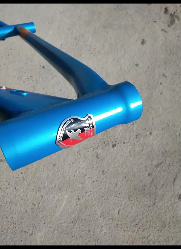 Dekorativer Aufkleber, reflektierendes Etikett, MTB, Fahrrad, Logo, Kopfrohr, Etikett, Zubehör, wasserdichter Fahrradrahmenaufkleber aus Aluminiumlegierung – Detail 1
