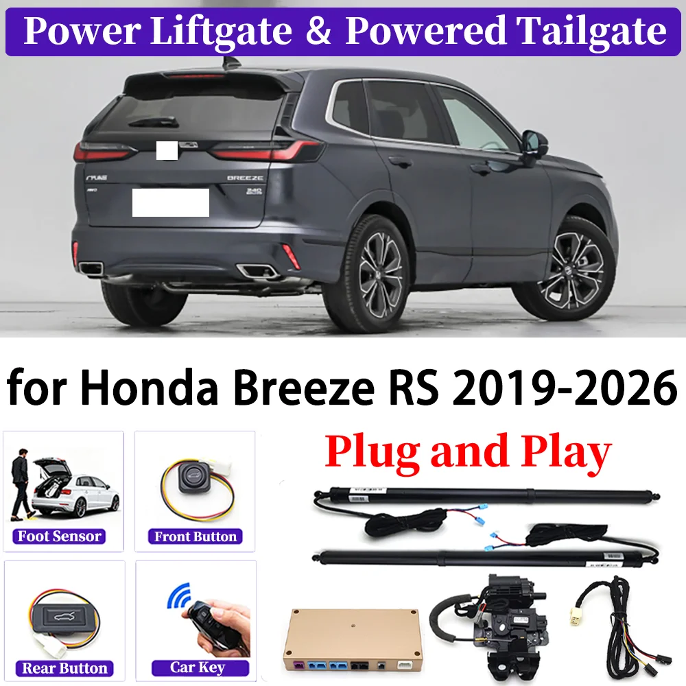 

ZJCGO for Honda Breeze RS 2019-2026 OEM Upgrade Car Automatic Power Liftgate Kit Smart Auto Electric Tailgate System