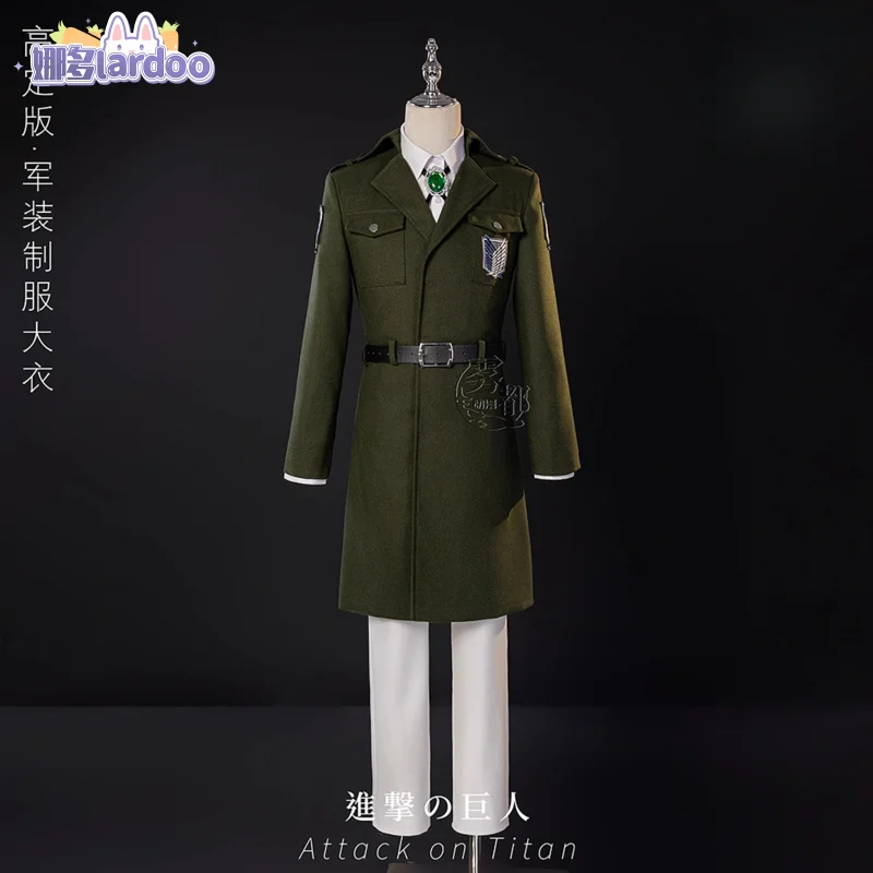 

Attack on Titan‌ Eren Mikasa Levi Armin Cosplay Costume Scout Regiment‌ Uniform Embroidered Giant Coat Halloween Carnival Party