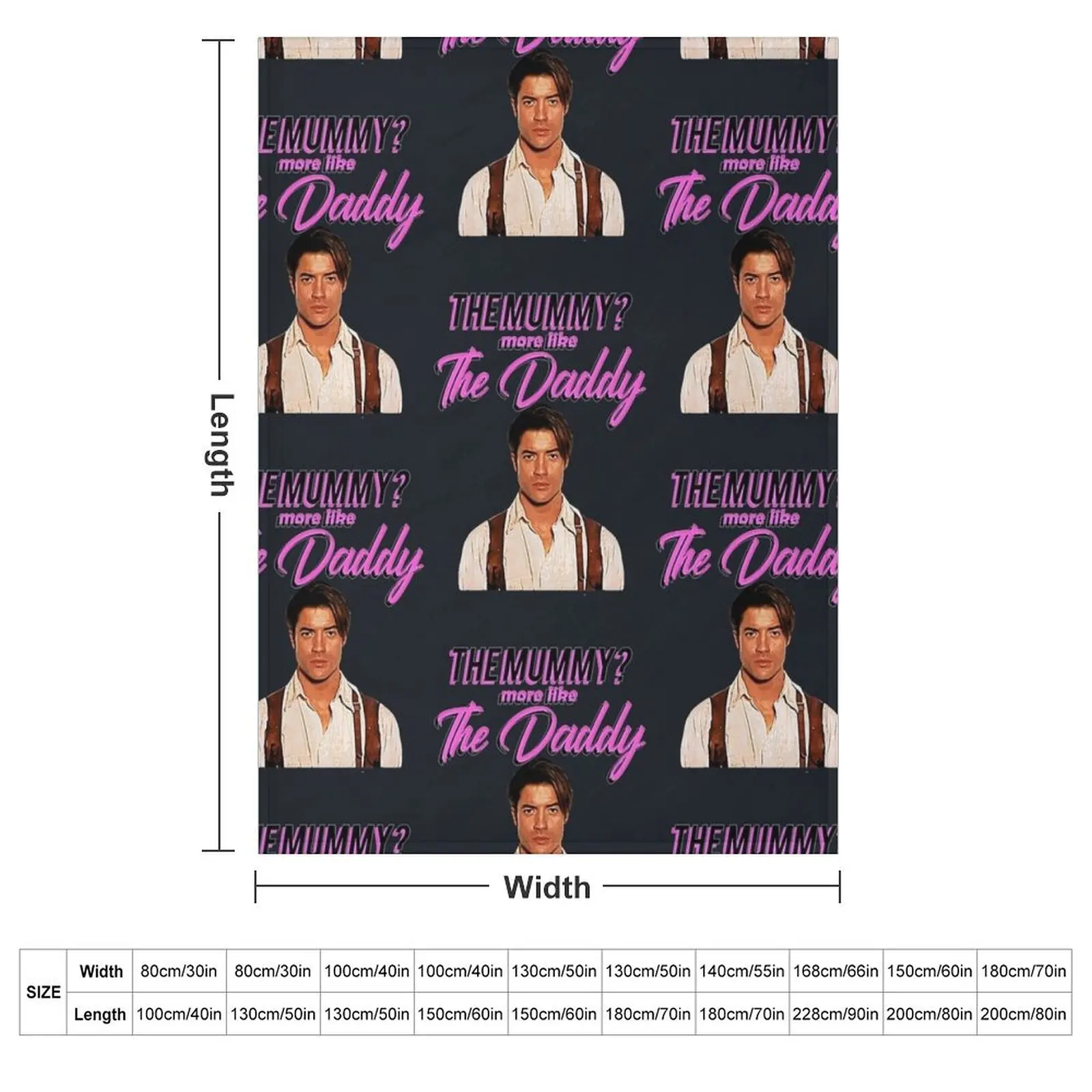 DADDY THE MUMMY T-Shirt Throw Blanket couch cozy soft plush fuzzy picnic outdoor blanket